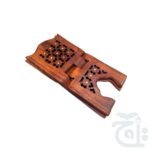 Foldable Wooden Book Stand Quran Stand Rehal For Quran And Holy Books Desk 17x35 cm 8RB - Image 3