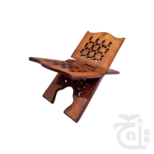 Foldable Wooden Book Stand Quran Stand Rehal For Quran And Holy Books Desk 17x35 cm 8RB - Image 2